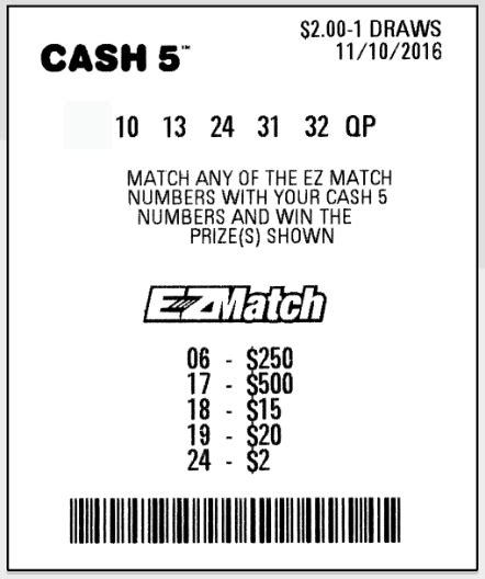 Colorado Cash 5 Winning Numbers .